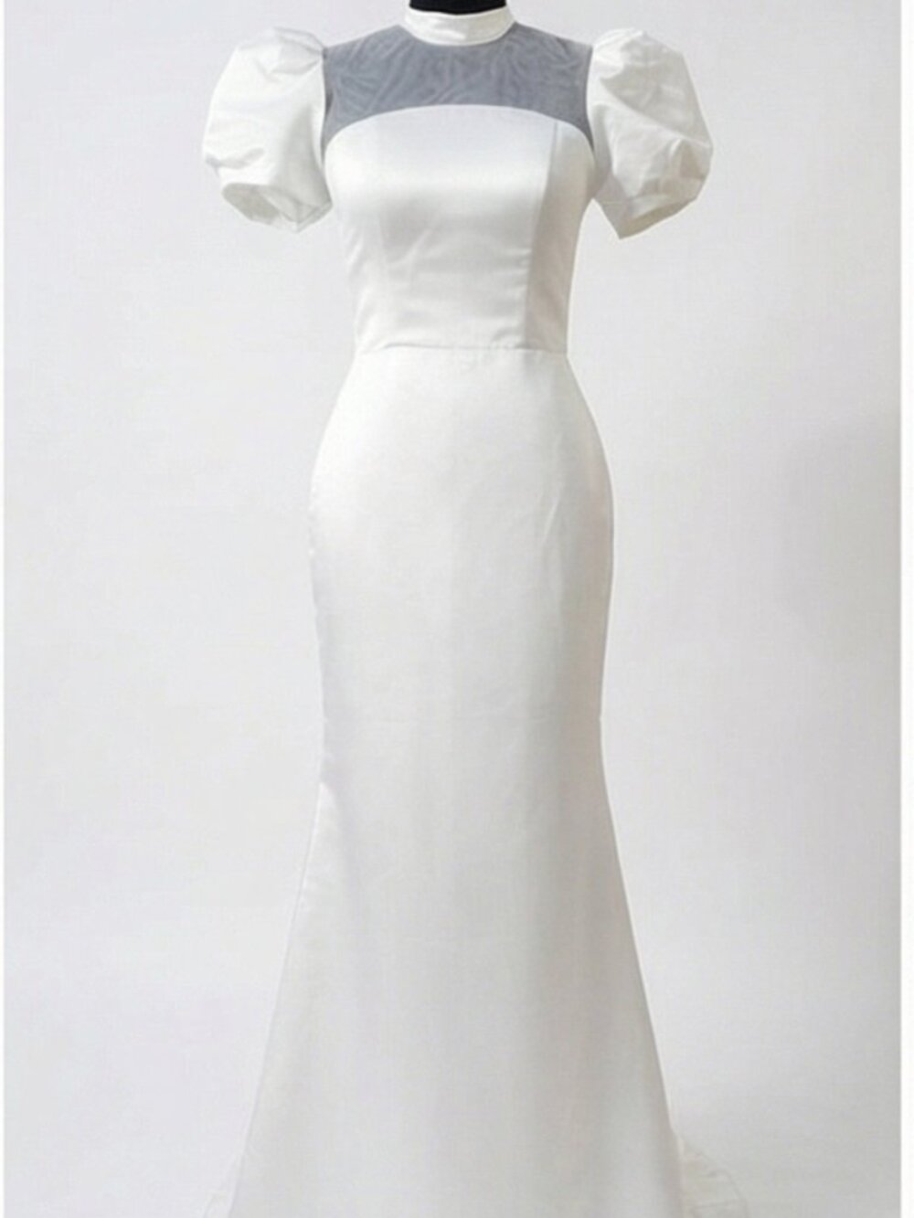 Luxury Bridal Grace Kelly Style Elegant Classy Wedding Couture Runway Dress Gown - Picture 4 of 4
